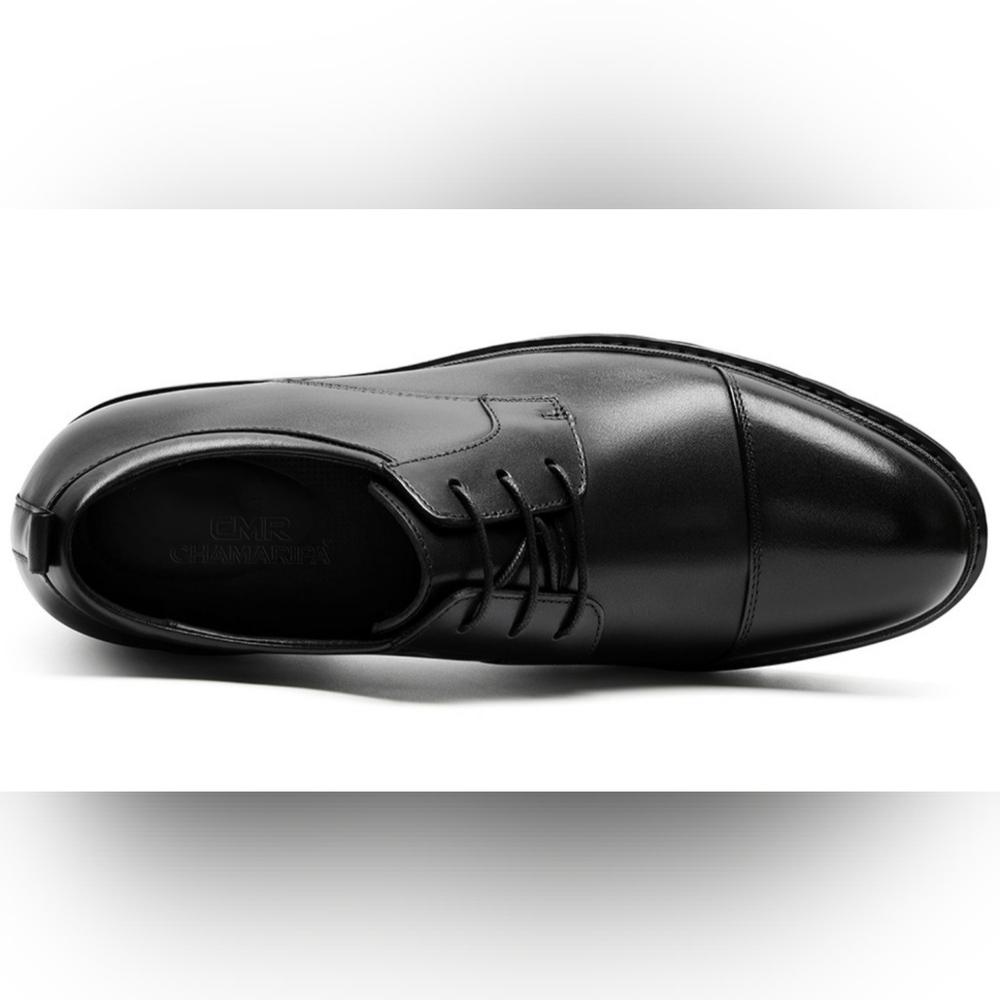 New CMR Men's Chamaripa Height Increasing Leather Oxford Shoes - Picture 6 of 15
